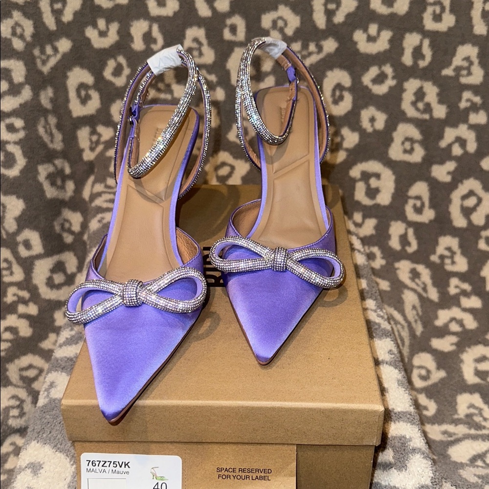 Bibi Lou Alessia Bow Heels in Lavender New & Never Worn 😍😍